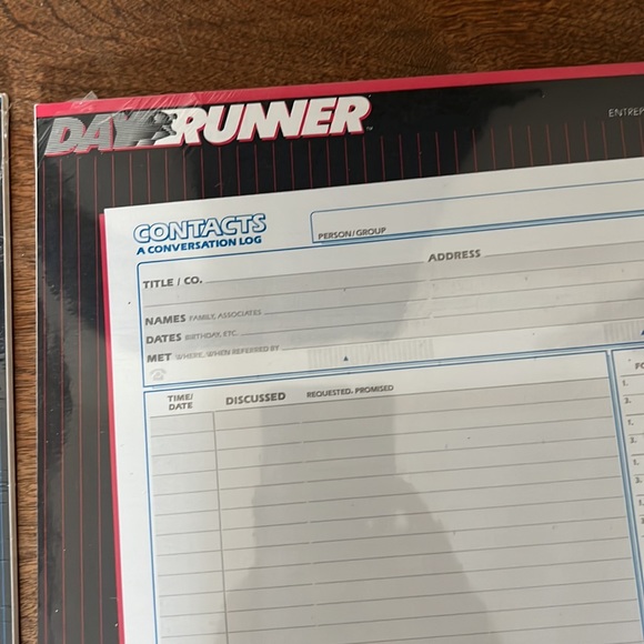 Day runner contacts and notes pages - Picture 2 of 4